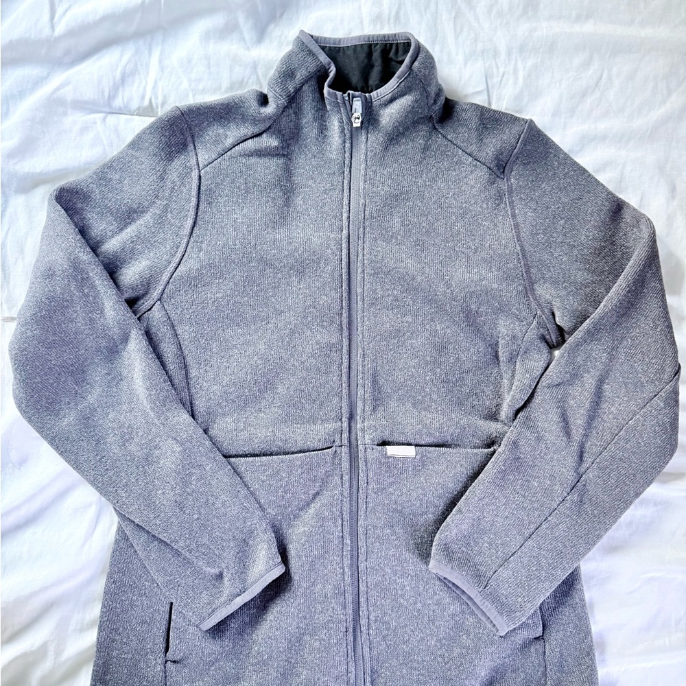 Figs Charcoal Gray Sherpa-Lined Jacket